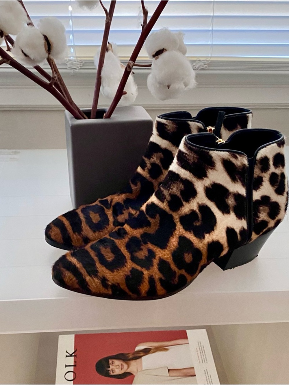 leopard print boots